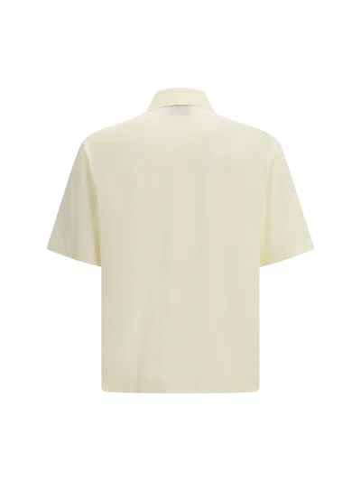 Ami Alexandre Mattiussi White Polo Shirt With Adc Patch Logo In Cotton Uomo In White