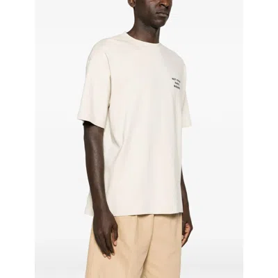 Drôle De Monsieur Le T-shirt Slogan Printed Cotton T-shirt In Neutral