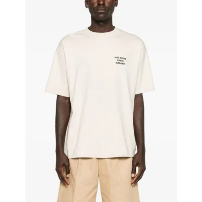 Drôle De Monsieur Le T-shirt Slogan Printed Cotton T-shirt In Neutral