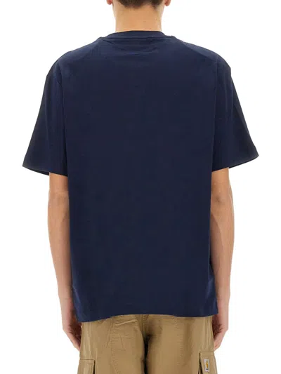 Lacoste Mens Classic Fit Cotton Jersey T-shirt In Blue