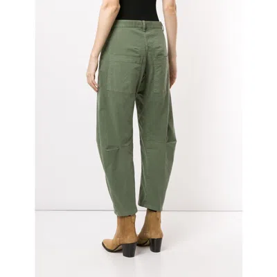Nili Lotan Shon Wide-leg Trousers In Green
