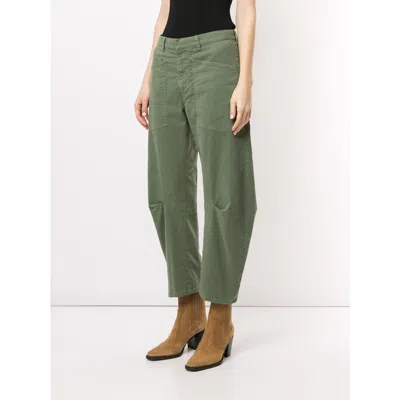 Nili Lotan Shon Wide-leg Trousers In Green