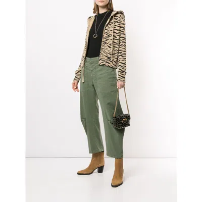 Nili Lotan Shon Wide-leg Trousers In Green