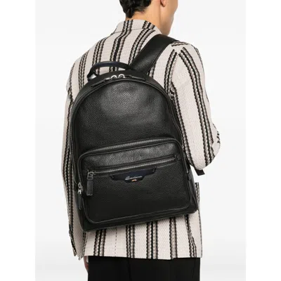 Santoni Backpack In Black