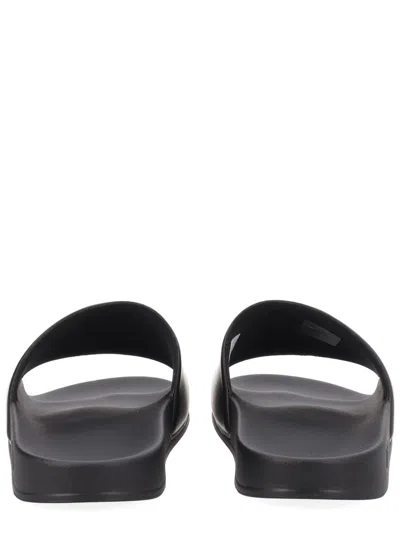 Diesel Multicolour Polyurethane Flats In Black