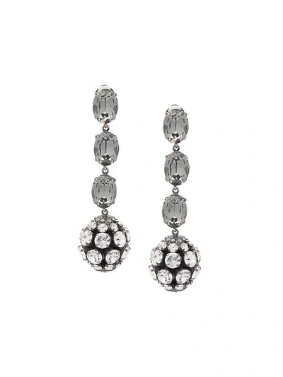 Marni Crystal Sphere-shaped Drop Earrings