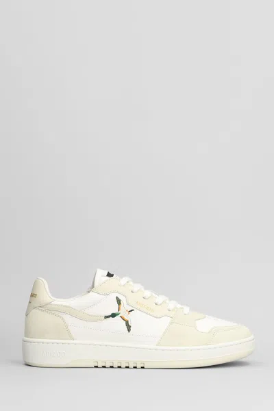 Axel Arigato Dice Lo Bee Bird Sneakers In White Leather In Multi