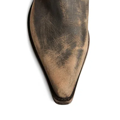 Khaite Calf Leather Pointed-toe Boots In Black