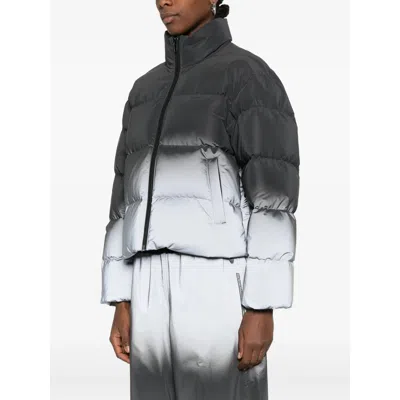 Alexander Wang Reflective Puffer Jacket In Multi