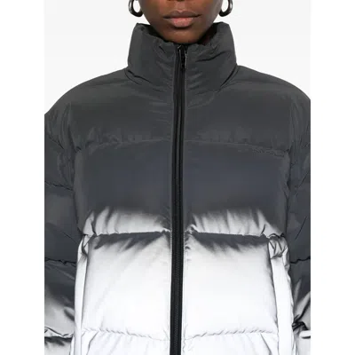 Alexander Wang Reflective Puffer Jacket In Multi