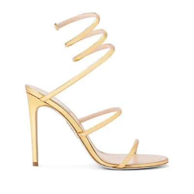René Caovilla Heeled Sandals Rene Caovilla Woman Color Gold In Grey