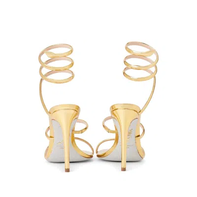 René Caovilla Heeled Sandals Rene Caovilla Woman Color Gold In Grey