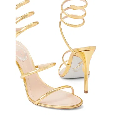 René Caovilla Heeled Sandals Rene Caovilla Woman Color Gold In Grey
