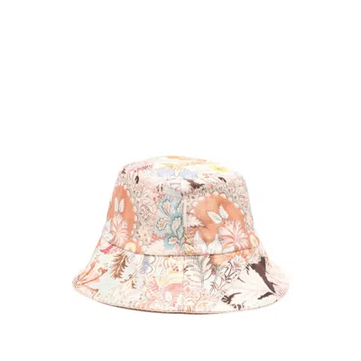 Zimmermann Patchwork Floral Hat In Multi