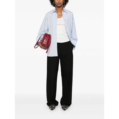 By Malene Birger Ribbed Scoop Neck Sleeveless Tank In White