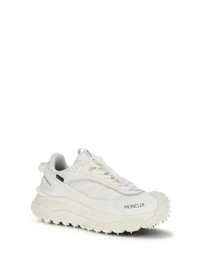 Moncler Waterproof Trailgrip Gtx Sneakers With Carbon Fiber In White