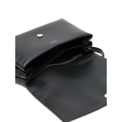 Ferragamo Medium Leather Top Handle Bag In Black