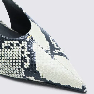 Khaite Bella Python-embossed Leather Pump In Multi