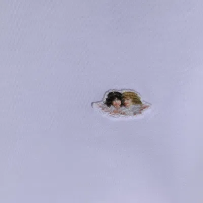 Fiorucci Angels-patch T-shirt In Blue