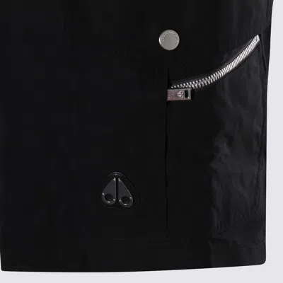 Moose Knuckles Pocket Cargo Shorts In Black