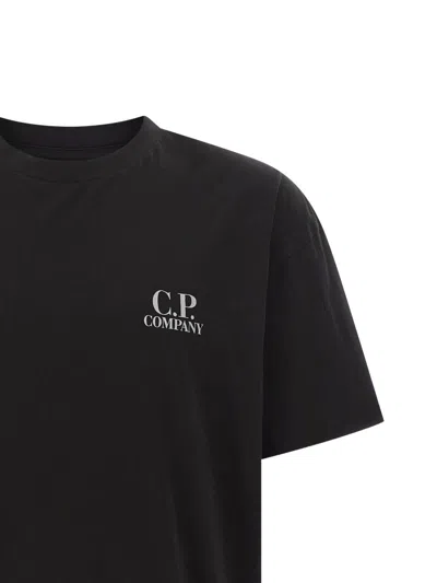C.p. Company C.p.company Logo-print Short-sleeve Tee In Black