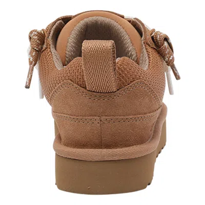 Ugg Suede And Mesh Sneakers With Trekking Laces In Brown