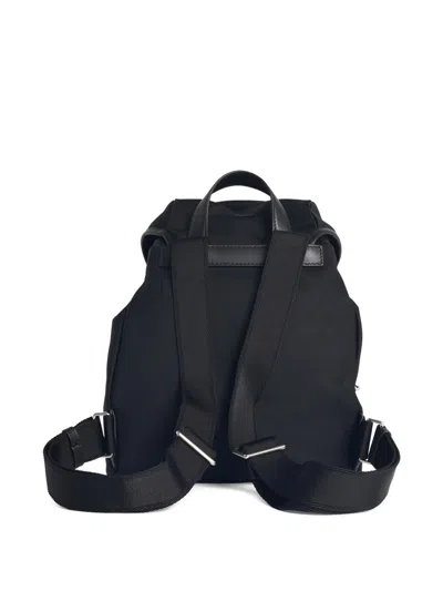 Moncler Functional Polyester Backpack With Multiple Pockets In Black