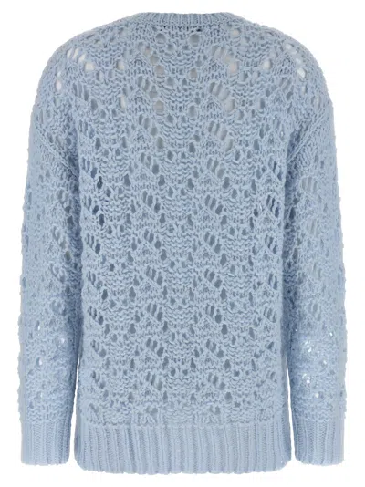 Fabiana Filippi Openwork Sweater Sweaters And Cardigans Light Blue