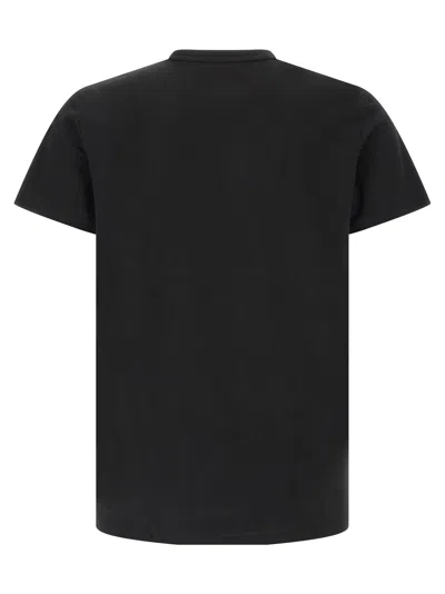 Lacoste Logo Patch T-shirt In Black