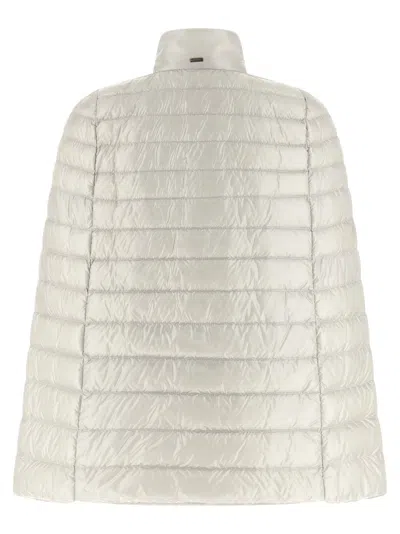 Herno Cape Down Jacket In Gray