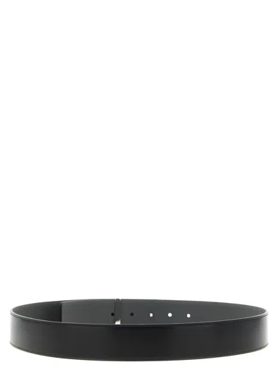 Givenchy Adjustable Reversible Metal Shape Belt In Black