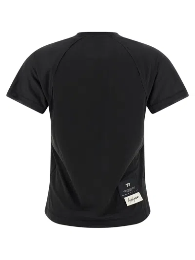 Y-3 Polyester W Run T-shirt In Black