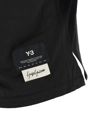 Y-3 Polyester W Run T-shirt In Black