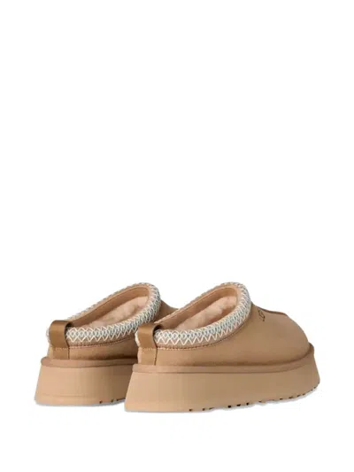 Ugg Tazz Beige Sabot With Embossed Logo In Suede Woman In Multi