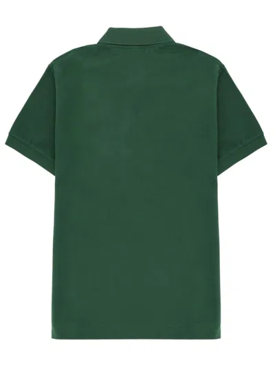 Lacoste Stretch Pique Short-sleeve Slim Fit Polo Shirt In Green