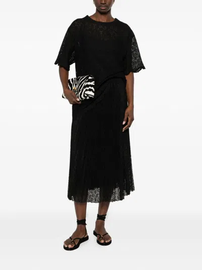 Ermanno Scervino Embroidered T-shirt In Black