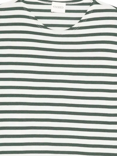 Closed Striped T-shirt In Green