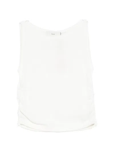 Dunst Drawstring Top In White