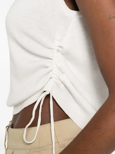 Dunst Drawstring Top In White