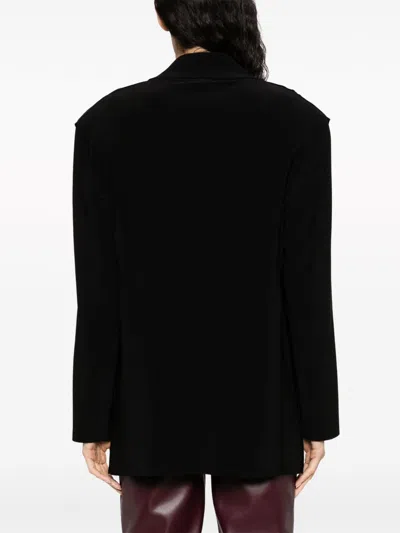 Norma Kamali Oversized Single-breasted Coat In Black