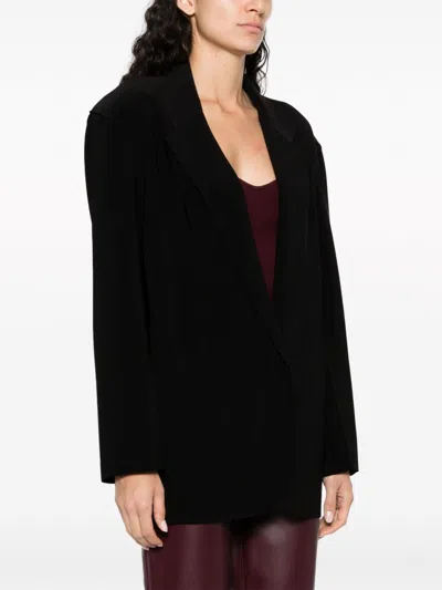 Norma Kamali Oversized Single-breasted Coat In Black
