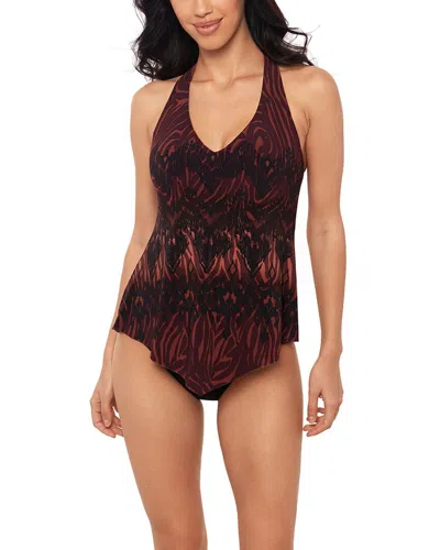 Magicsuit Solid Taylor Underwire Tankini In Brown