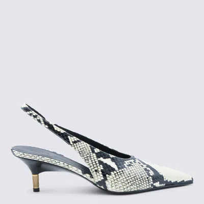 Khaite Bella Python-embossed Leather Pump In Black