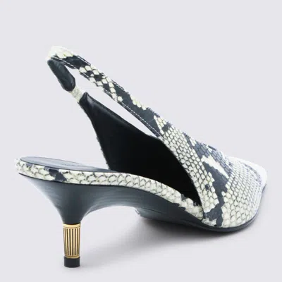 Khaite Bella Python-embossed Leather Pump In Black