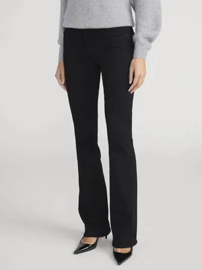 Frame Arrow High Rise Bootcut Jeans In Black In Black