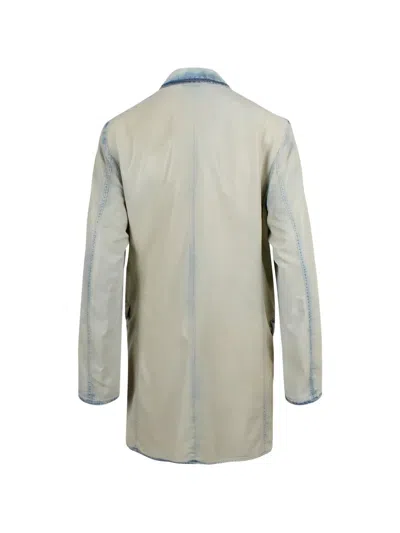 Diesel Double-breasted Coat In Multi