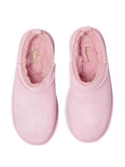 Ugg Classic Micro Suede Boots In Pink