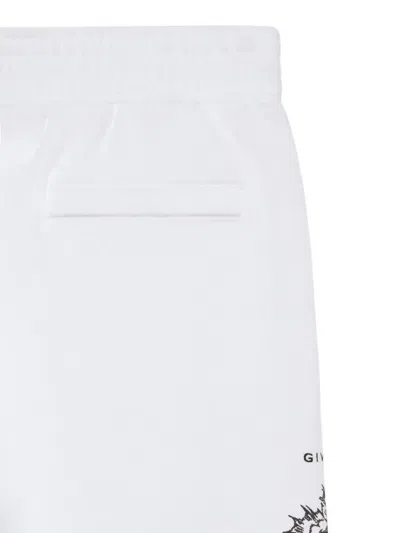 Givenchy Elasticated Print Trousers In White