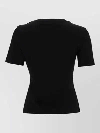Nina Ricci Slim-fit T-shirt With Draped Open Back In Black