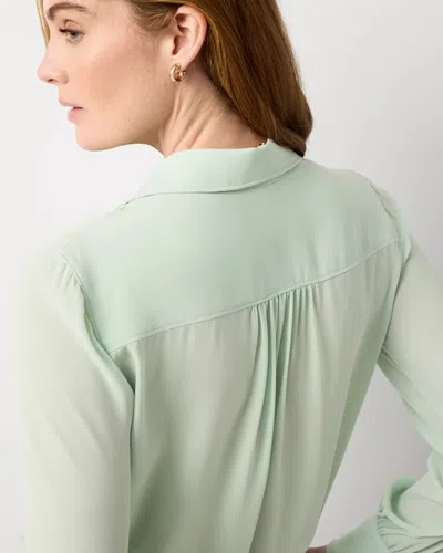 White House Black Market Soft Shirt In Green